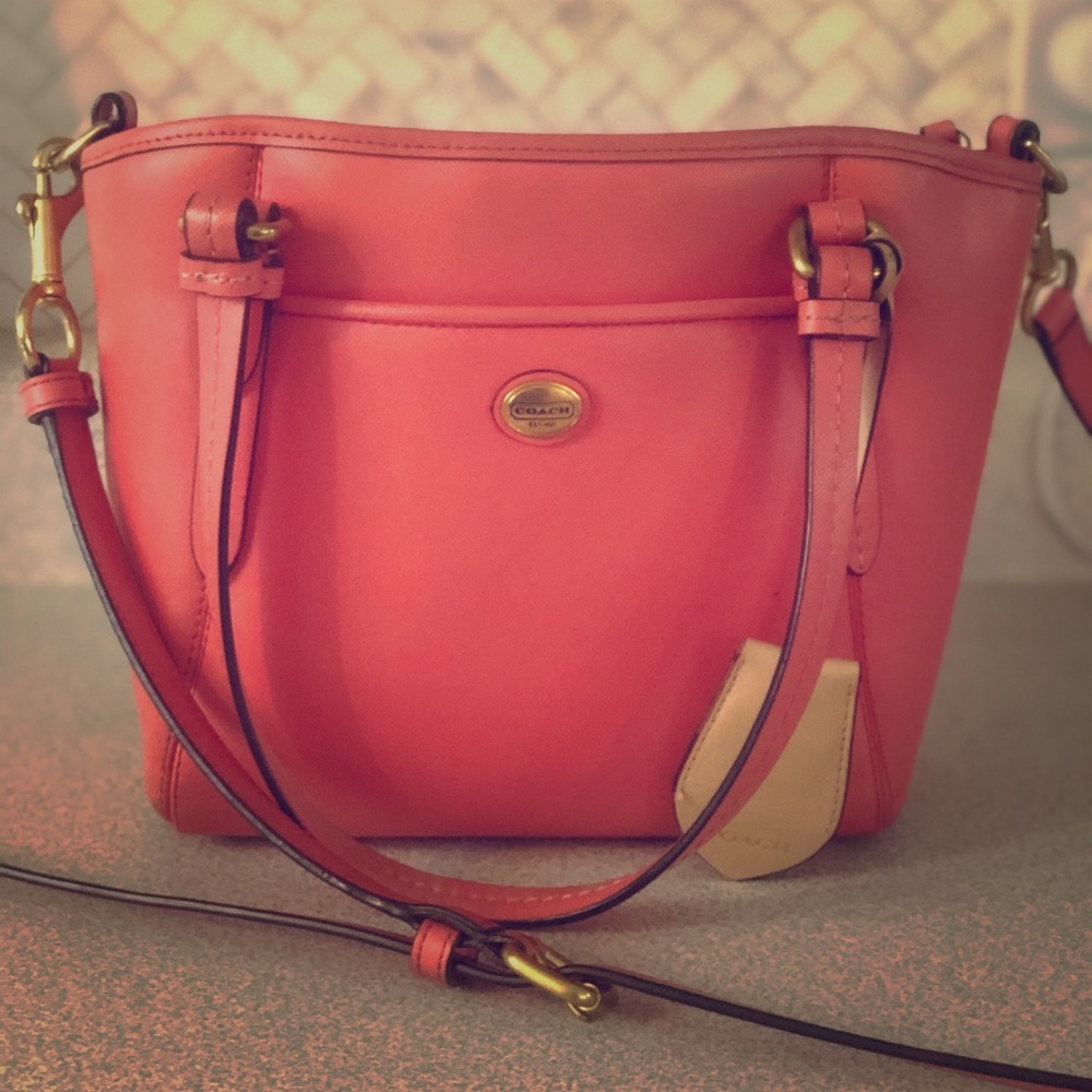Coach coral crossbody